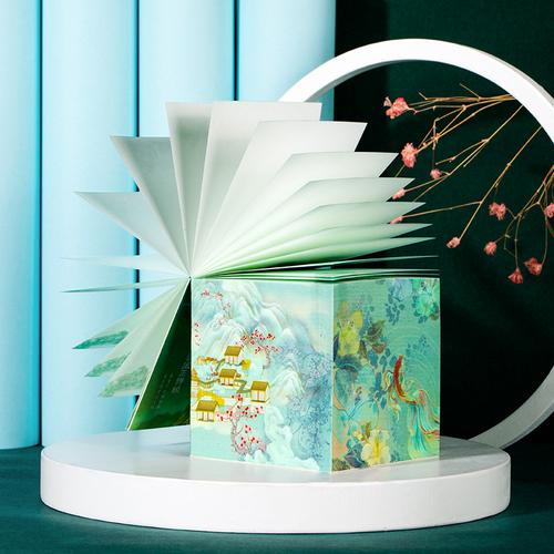 得力21707頤和園便簽本文創(chuàng)創(chuàng)意產(chǎn)品留言紙記事貼文藝范磚禮物品