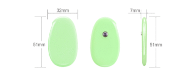 寶萊特育兒寶智能體溫計 無線體溫監測系統 淺綠色